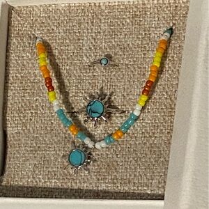 Pura Vida Sun Chaser Ring size 6, Ear Cuff, Choker Set